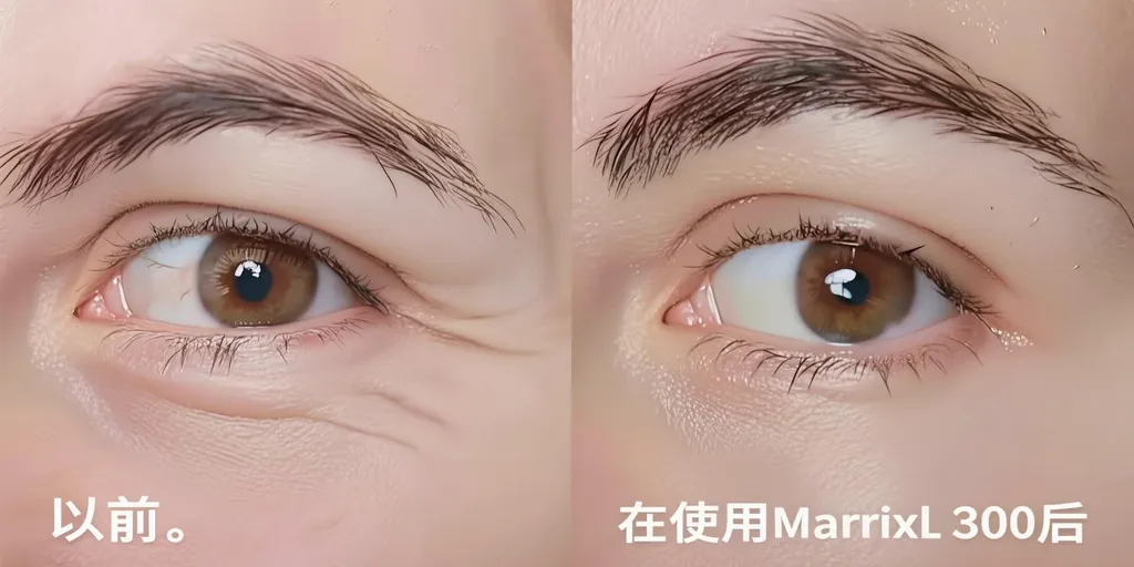 使用 Matrixyl 3000 前后对比