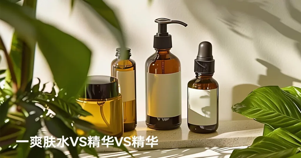 精华水 vs 爽肤水 vs 精华液