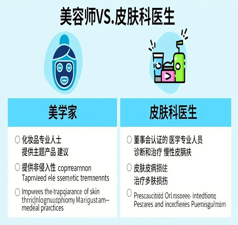 美容师 vs 皮肤科医生
