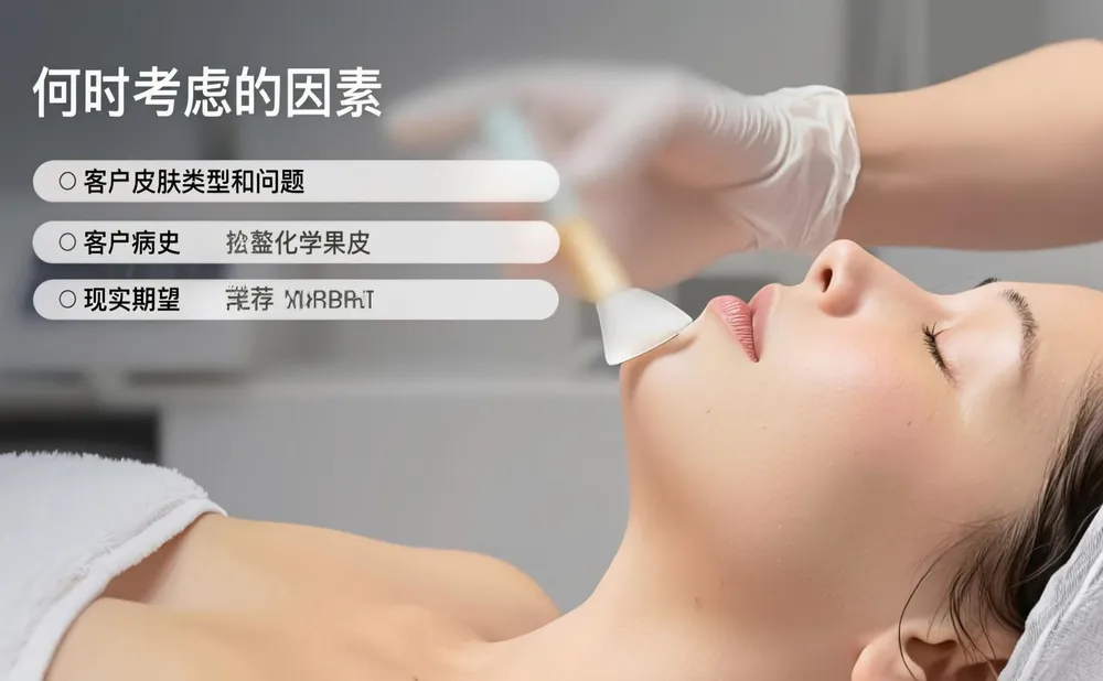 推荐化学换肤时要考虑的因素