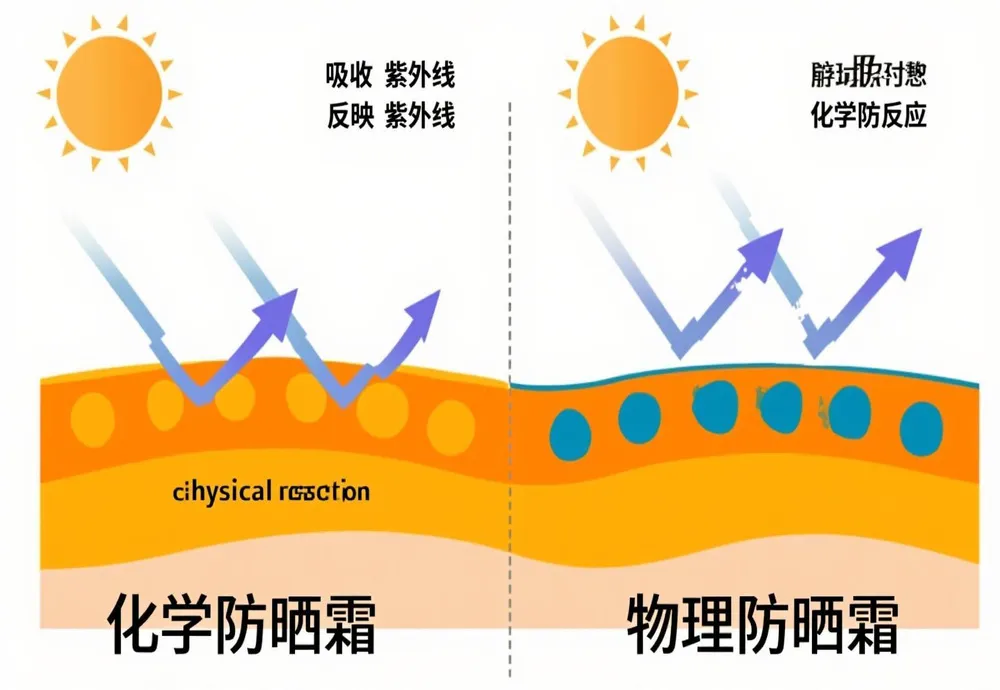 物理防晒 vs. 化学防晒霜