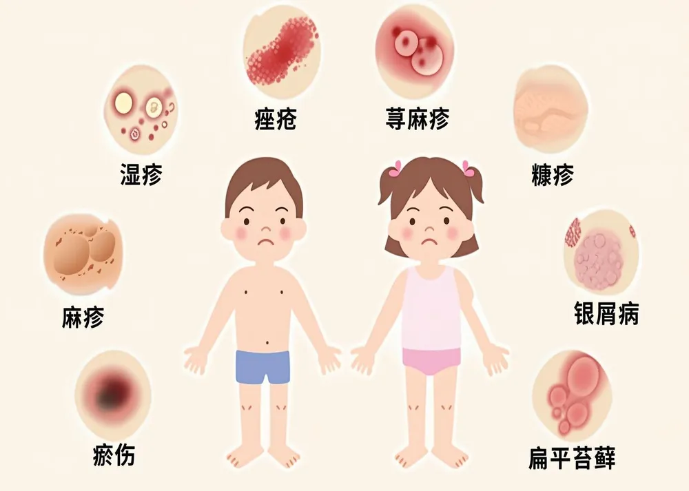 儿童独特的皮肤问题
