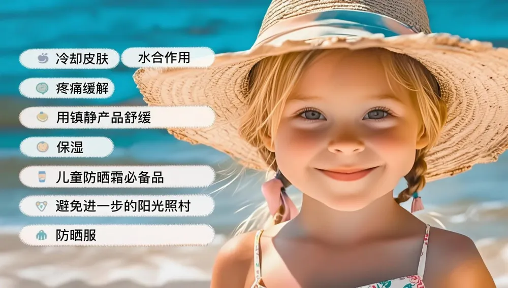 儿童晒伤缓解