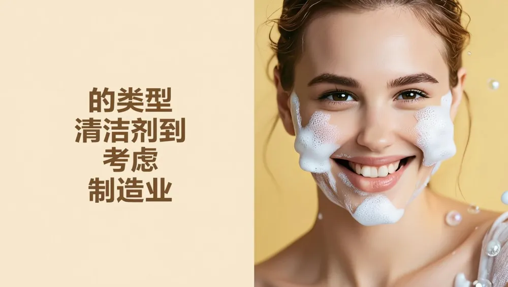 可考虑制造的洁面乳类型