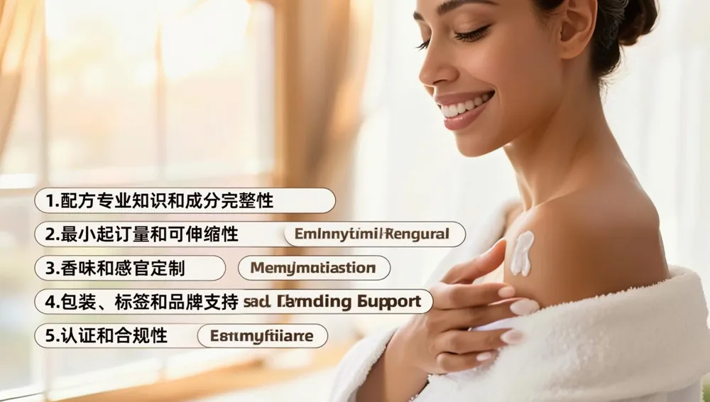 选择身体乳制造商的关键考量因素