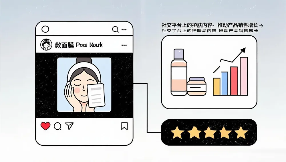 护肤品社交媒体格局