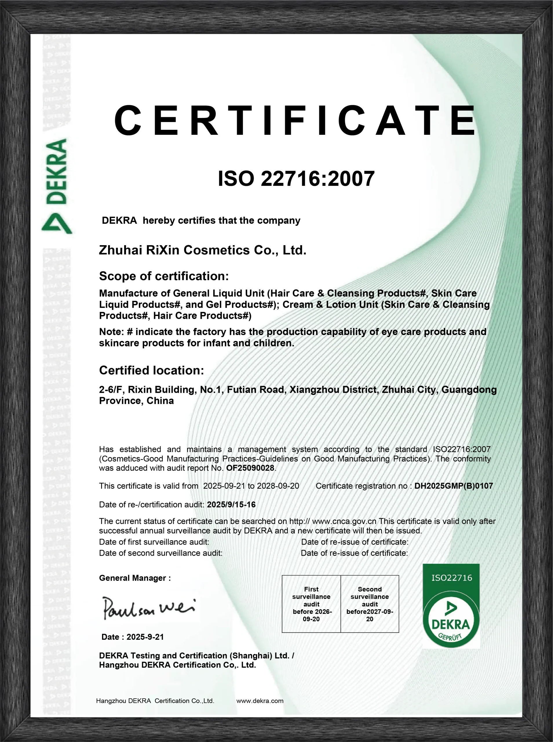 ISO 22716:2007 ISO 22716:2007